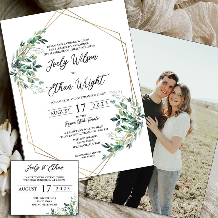 trendy wedding invitations 2024