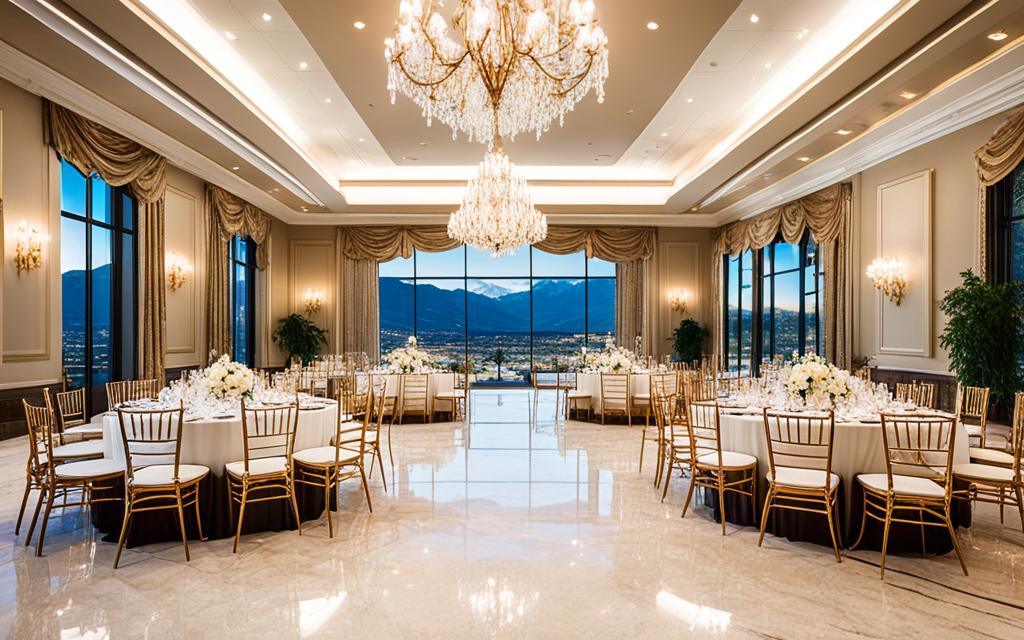 Exquisite Provo banquet hall interior