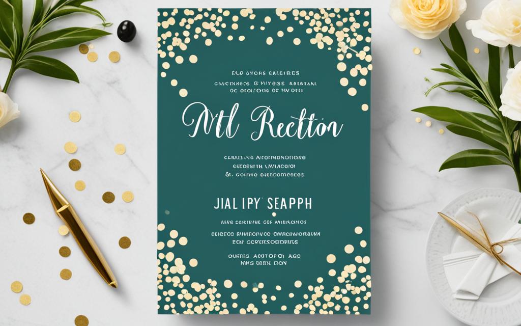 wedding invitation for reception only