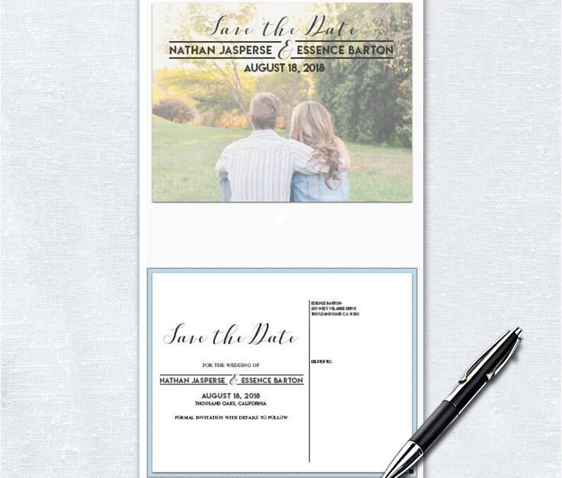 Custom Photo Save the Date Postcards Online