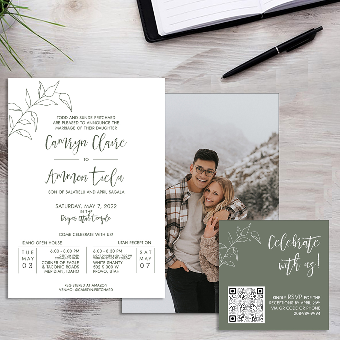 photo wedding invitations